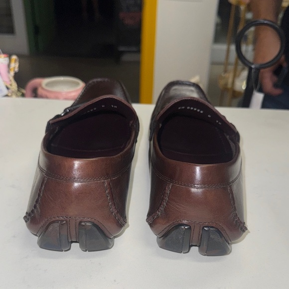 Salvatore Ferragamo Dark Brown Leather Loafers